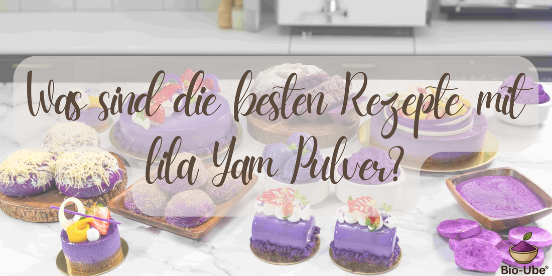 Was sind die besten Rezepte mit lila Yam Pulver?