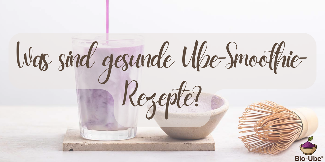 Was sind gesunde Ube-Smoothie-Rezepte?