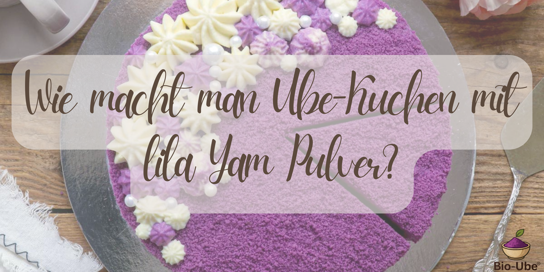 Wie macht man Ube-Kuchen mit lila Yam Pulver?
