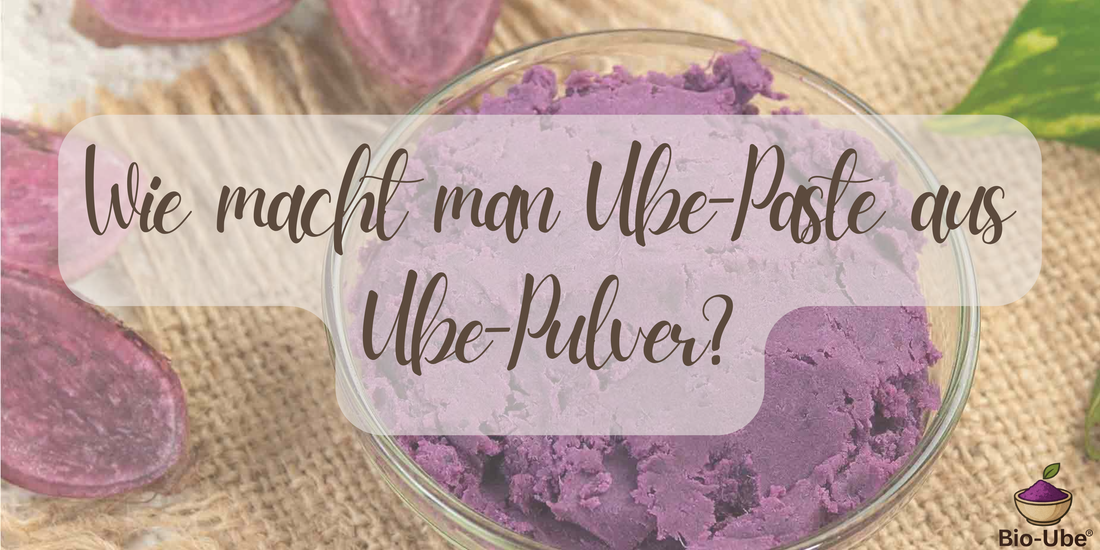 Wie macht man Ube-Paste aus Ube-Pulver?