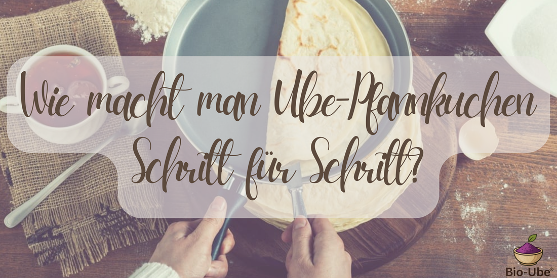 Wie macht man Ube-Pfannkuchen Schritt für Schritt?