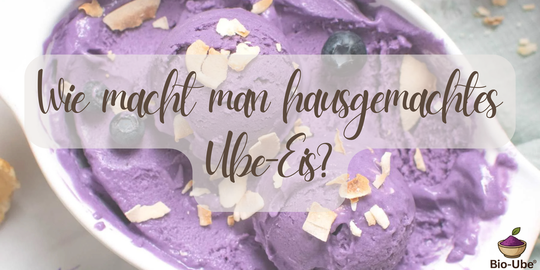 Wie macht man hausgemachtes Ube-Eis?