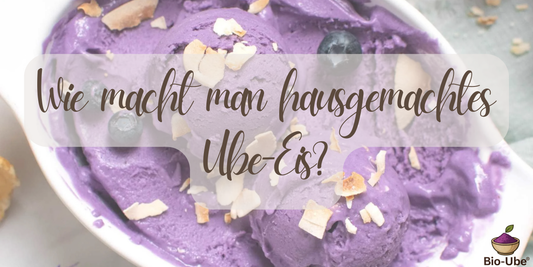 Wie macht man hausgemachtes Ube-Eis?