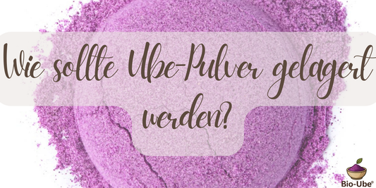 Wie sollte Ube-Pulver gelagert werden?