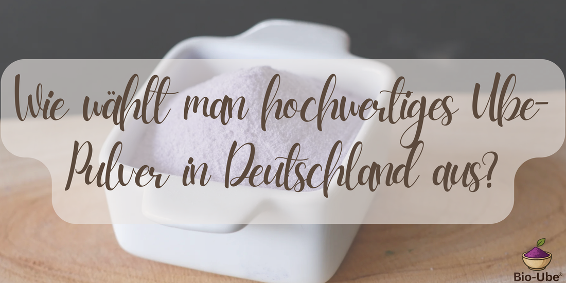 Wie wählt man hochwertiges Ube-Pulver in Deutschland aus?